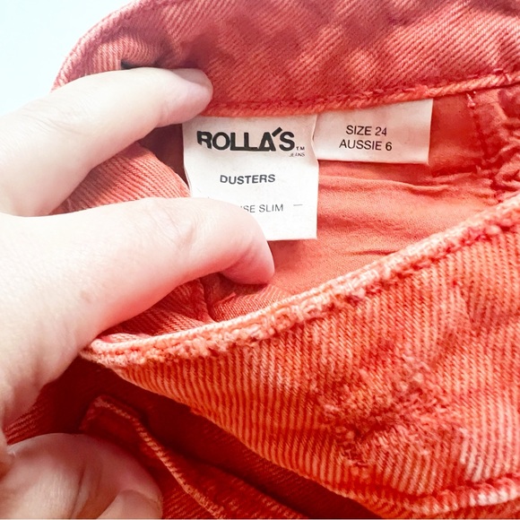 Rolla's Dusters Short Layla in Blood Orange - Picture 5 of 8